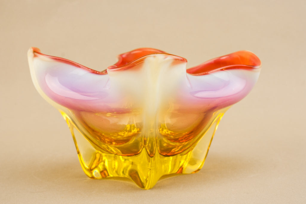 Modernist glass bowl