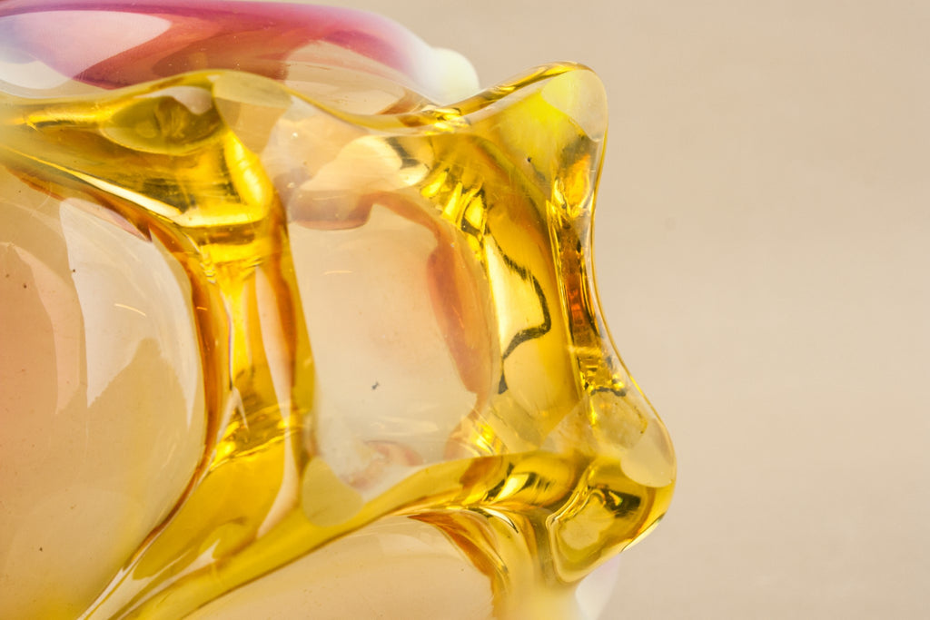 Modernist glass bowl