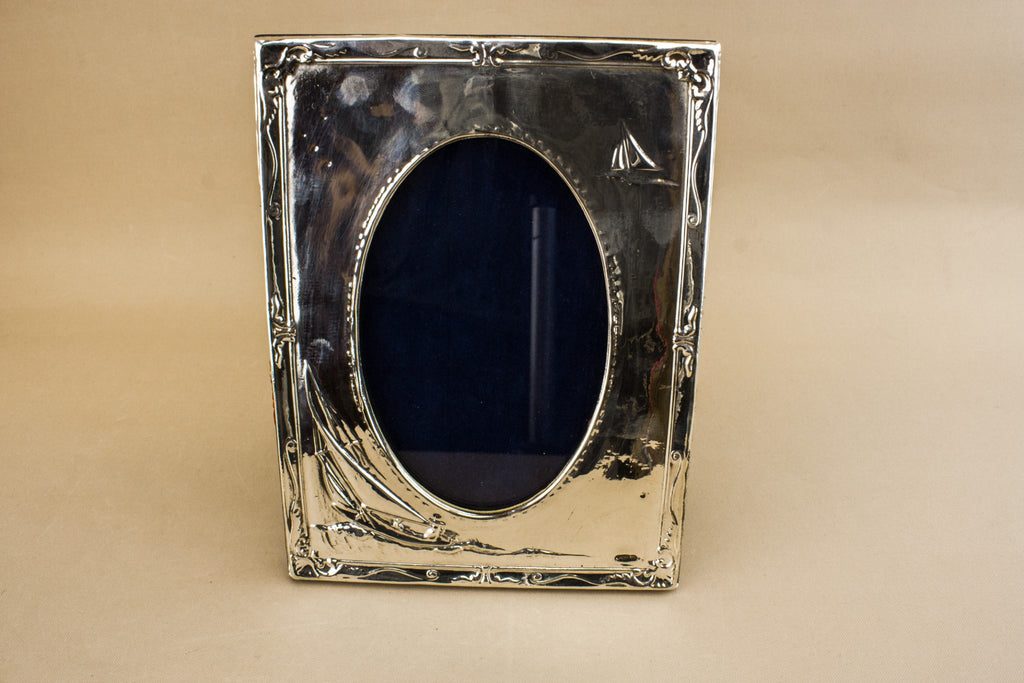 Silver photo frame
