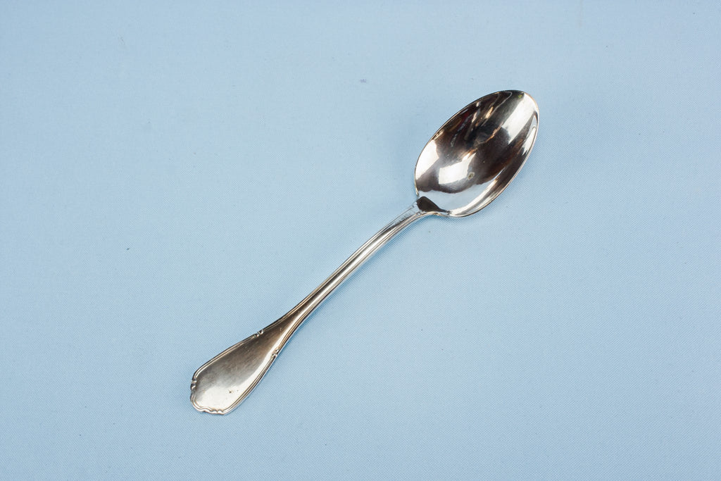 10 silver plated metal spoons