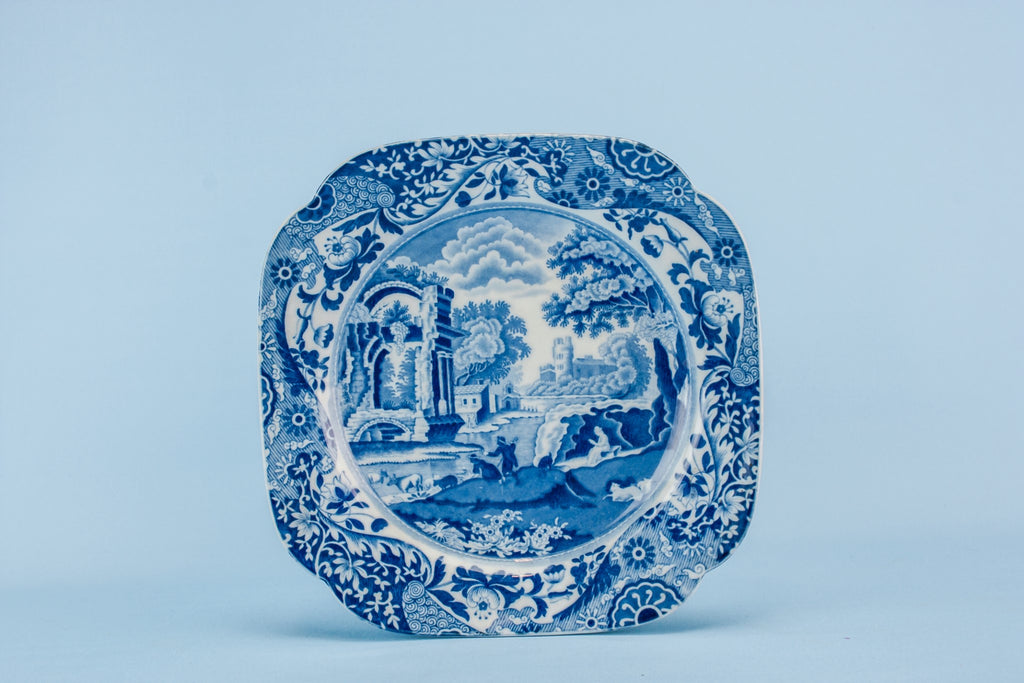 Blue and white serving dish