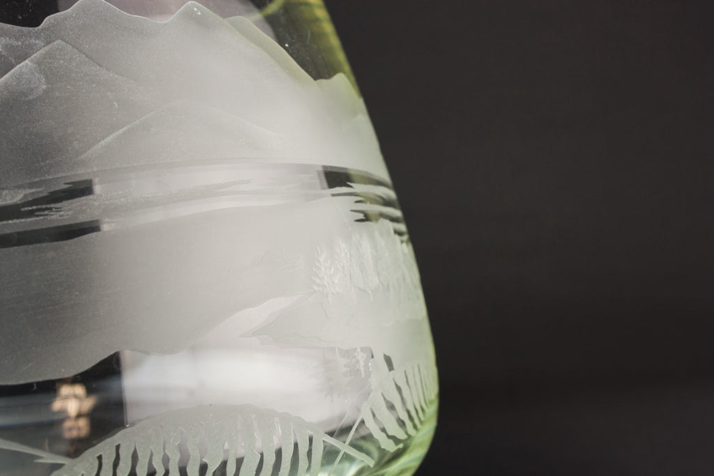 Heavy glass bowl