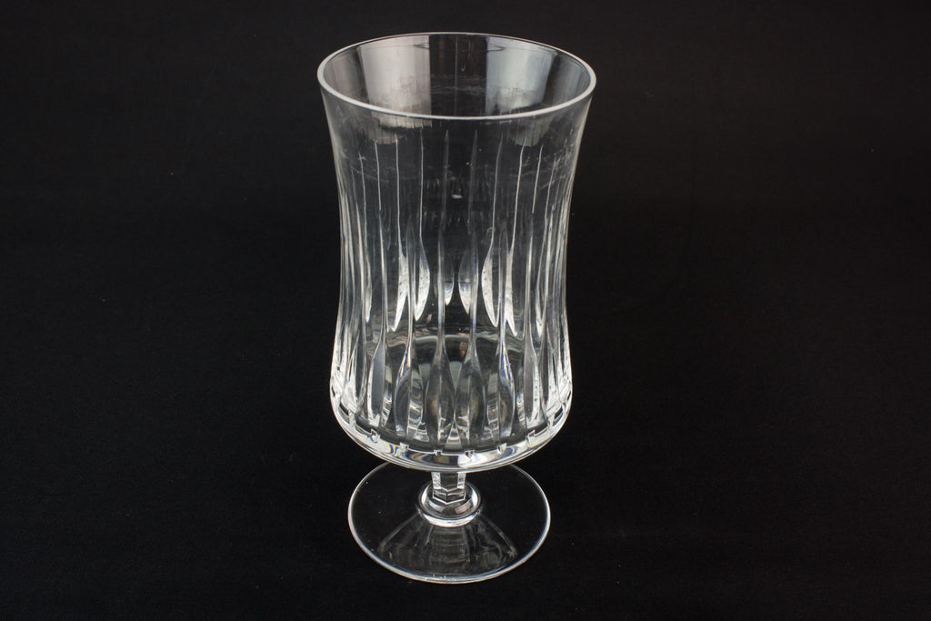 Goblet shaped glass vase