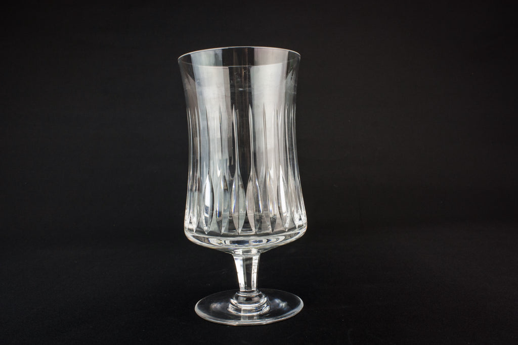 Goblet shaped glass vase