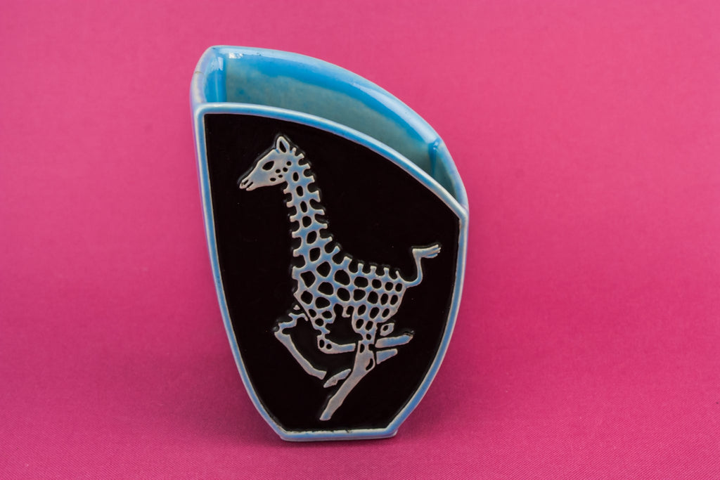 Black giraffe vase