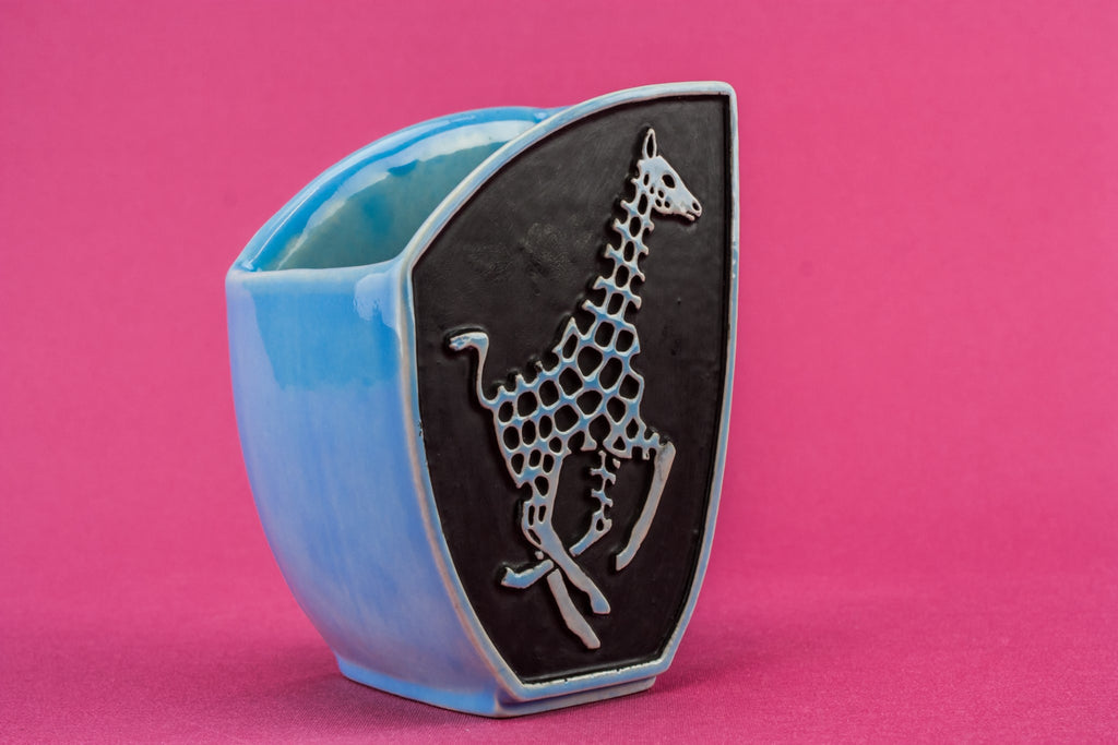 Black giraffe vase