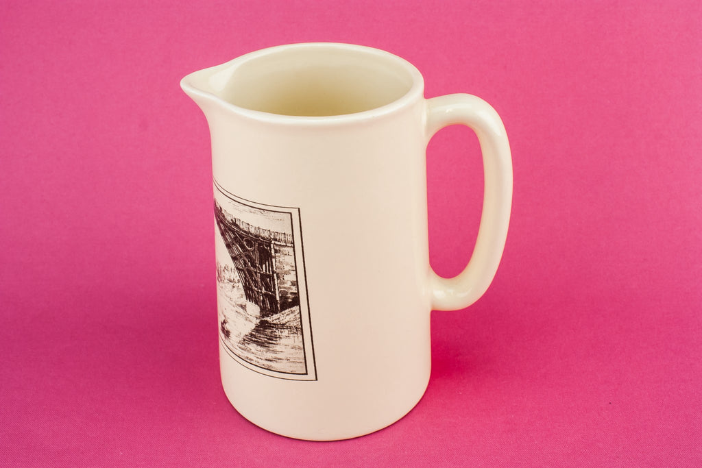 Large pottery milk jug