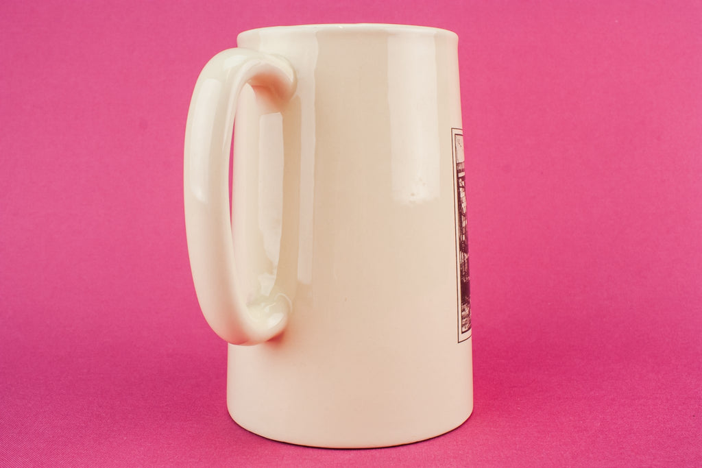 Large pottery milk jug