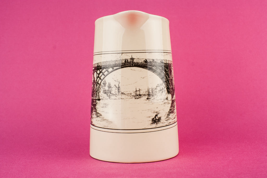 Large pottery milk jug