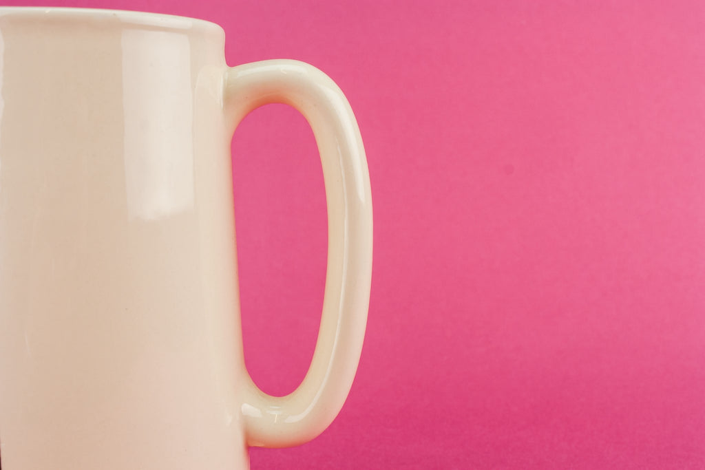 Large pottery milk jug