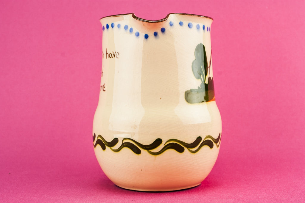 Slipware pottery creamer