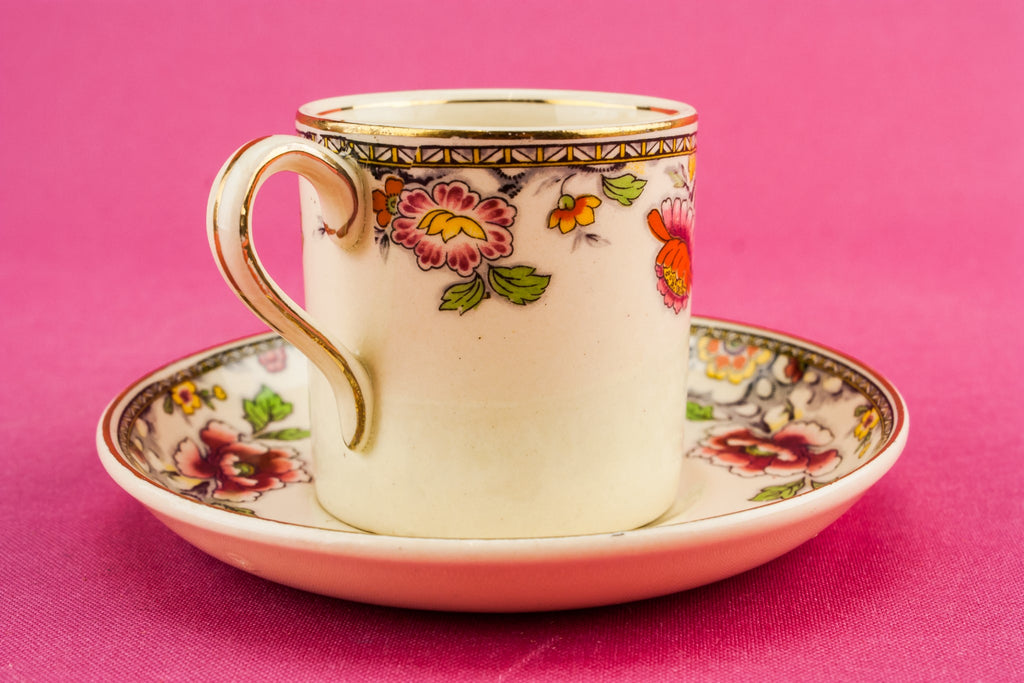 Cream pottery coffee cup