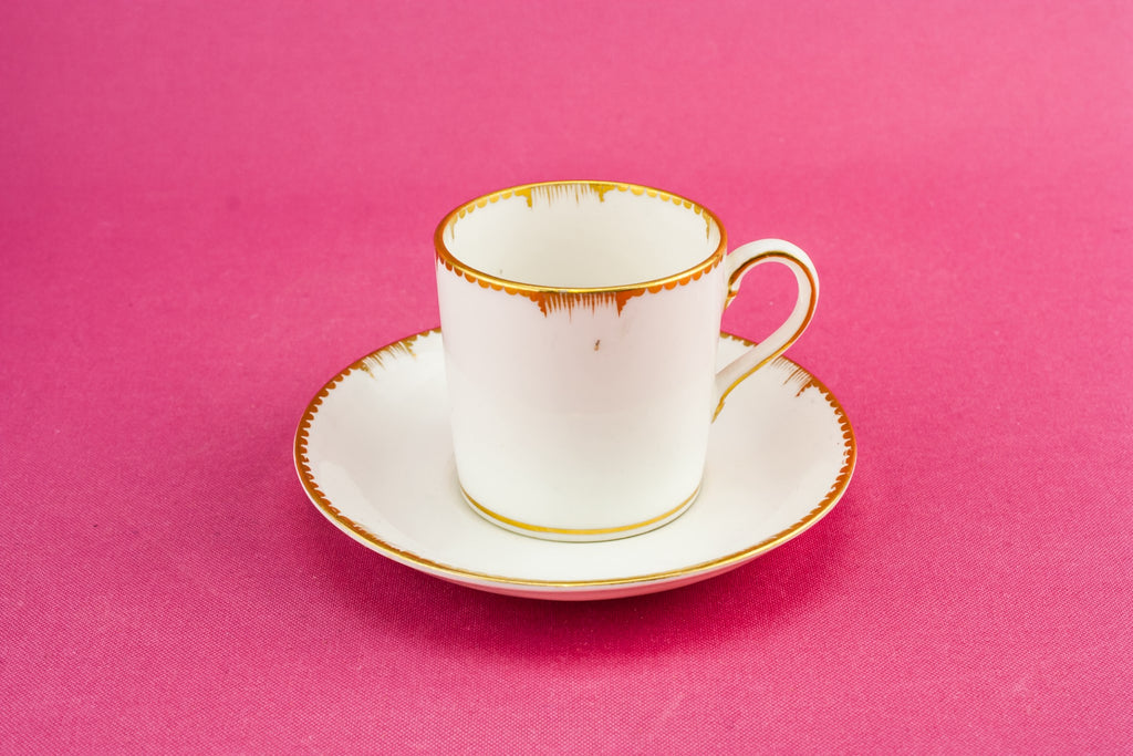 White bone china coffee cup