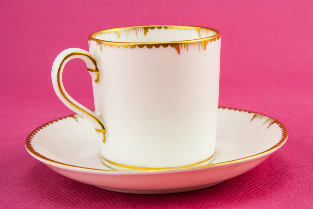 White bone china coffee cup