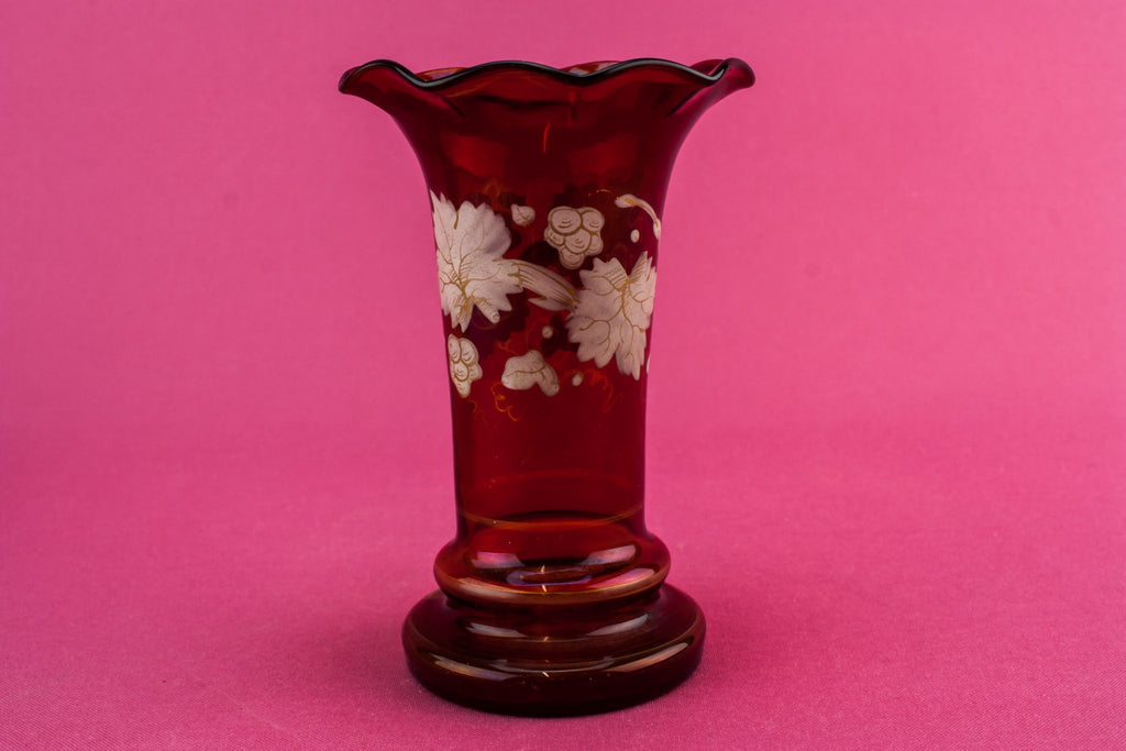 Art Nouveau glass vase