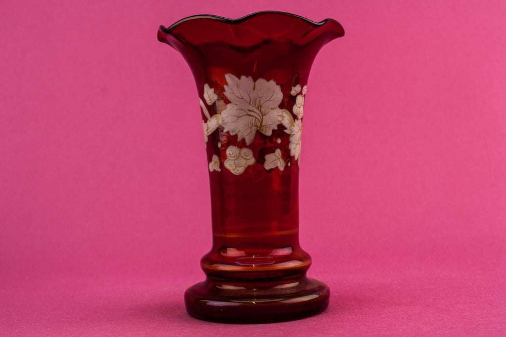Art Nouveau glass vase