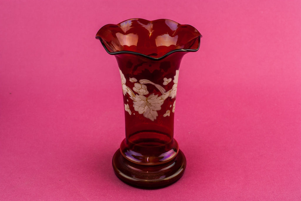 Art Nouveau glass vase