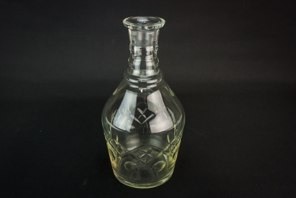 Cut glass wine carafe