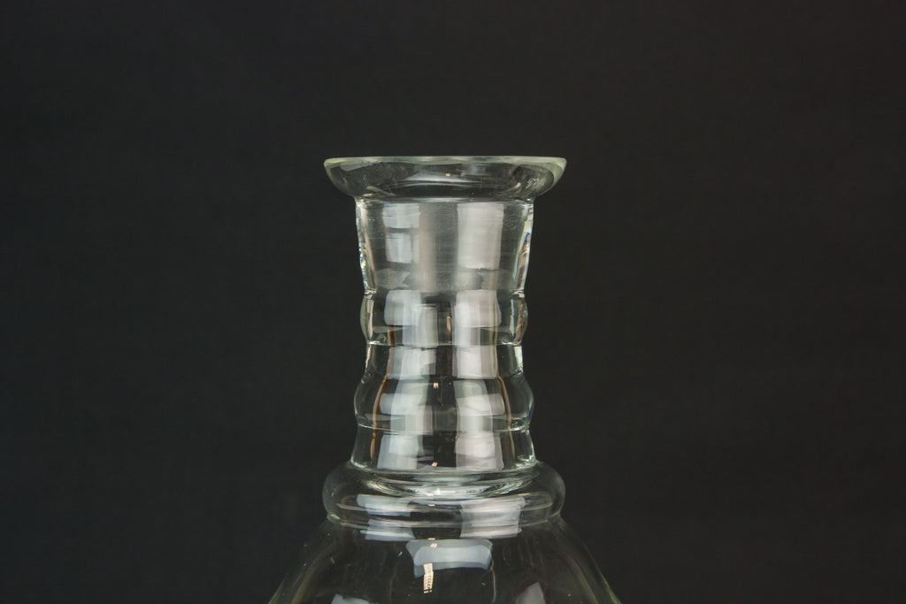 Cut glass wine carafe