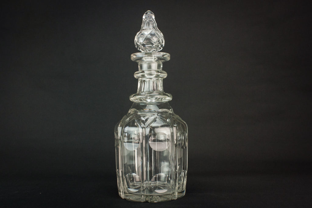 Cut glass sherry decanter