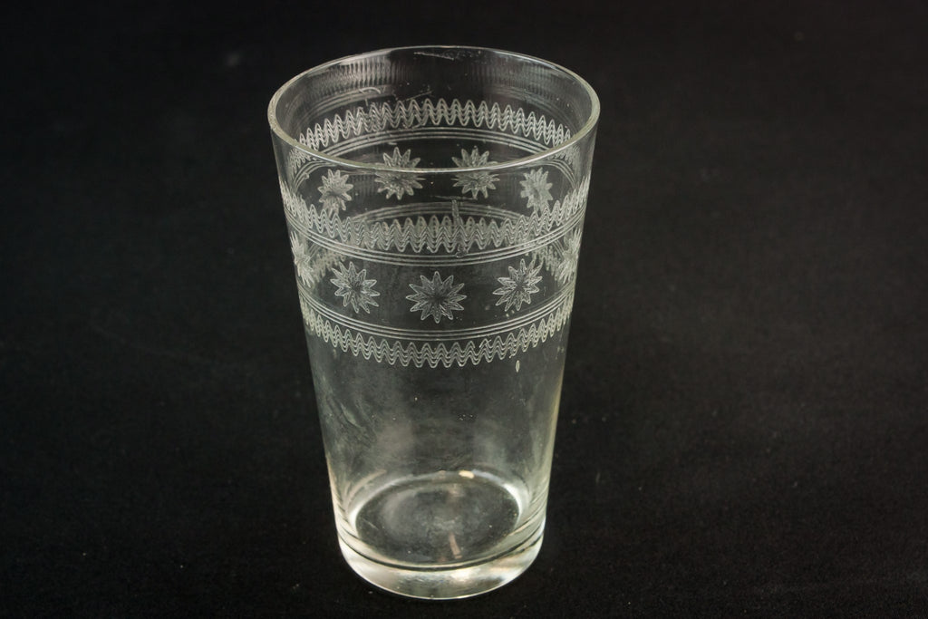 Engarved whisky glass