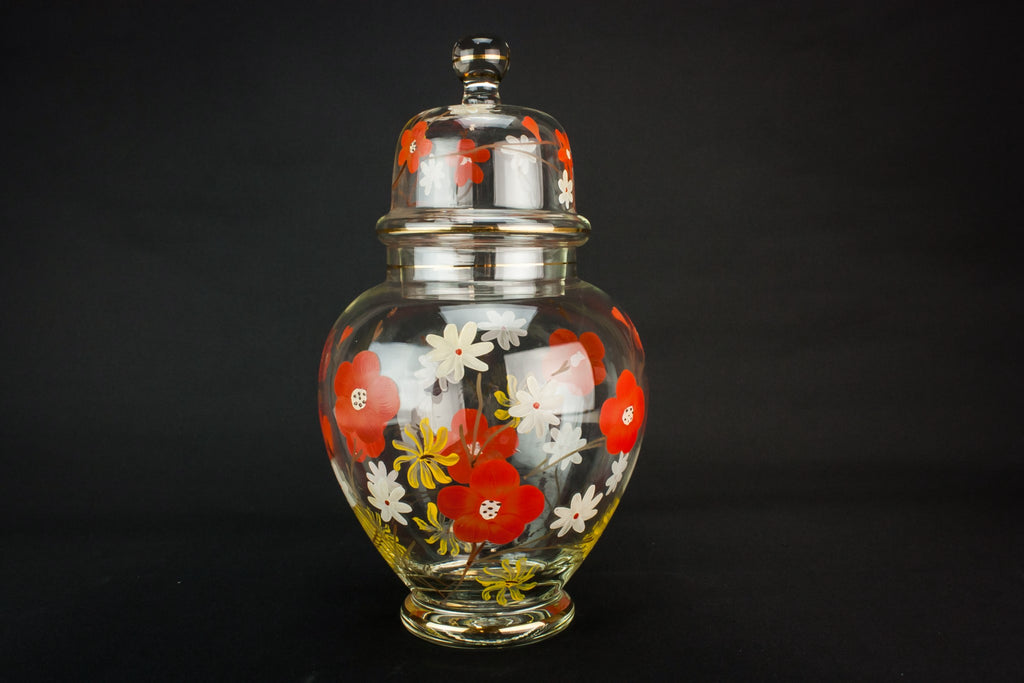 Mid-Century Modern glass jar