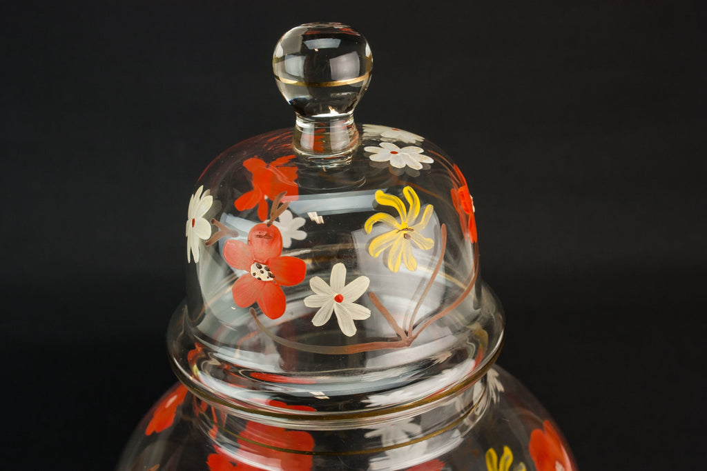 Mid-Century Modern glass jar