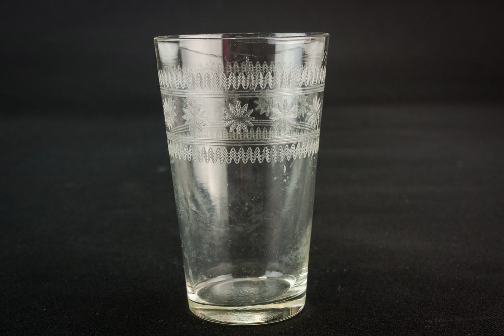 Engarved whisky glass