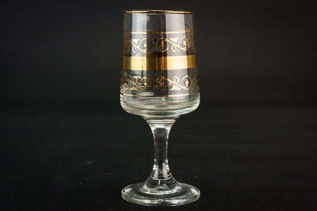 5 medium port glasses