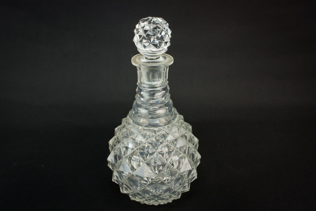 Cut glass whisky decanter