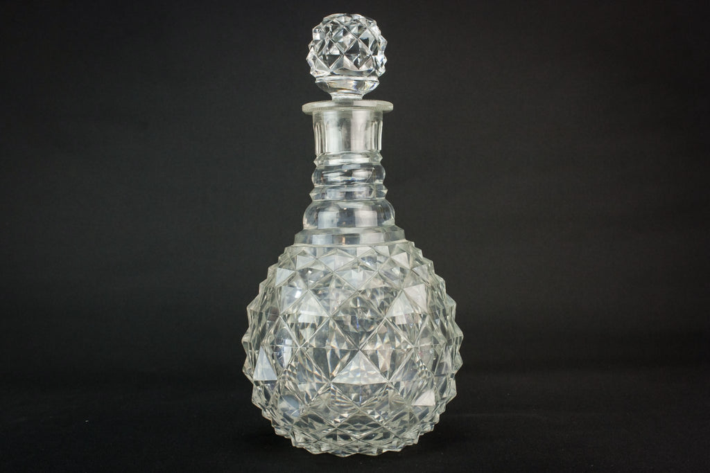 Cut glass whisky decanter