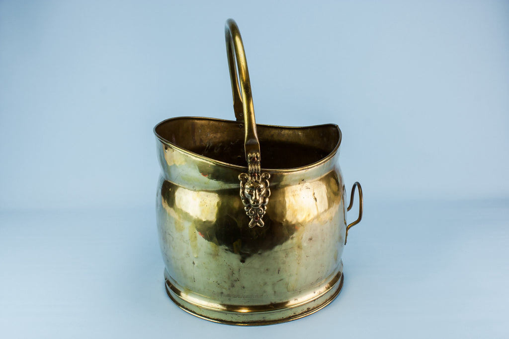 Large brass bucket