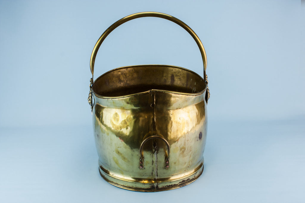 Large brass bucket
