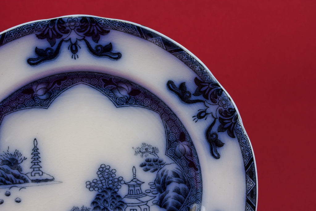 Victorian pottery plate