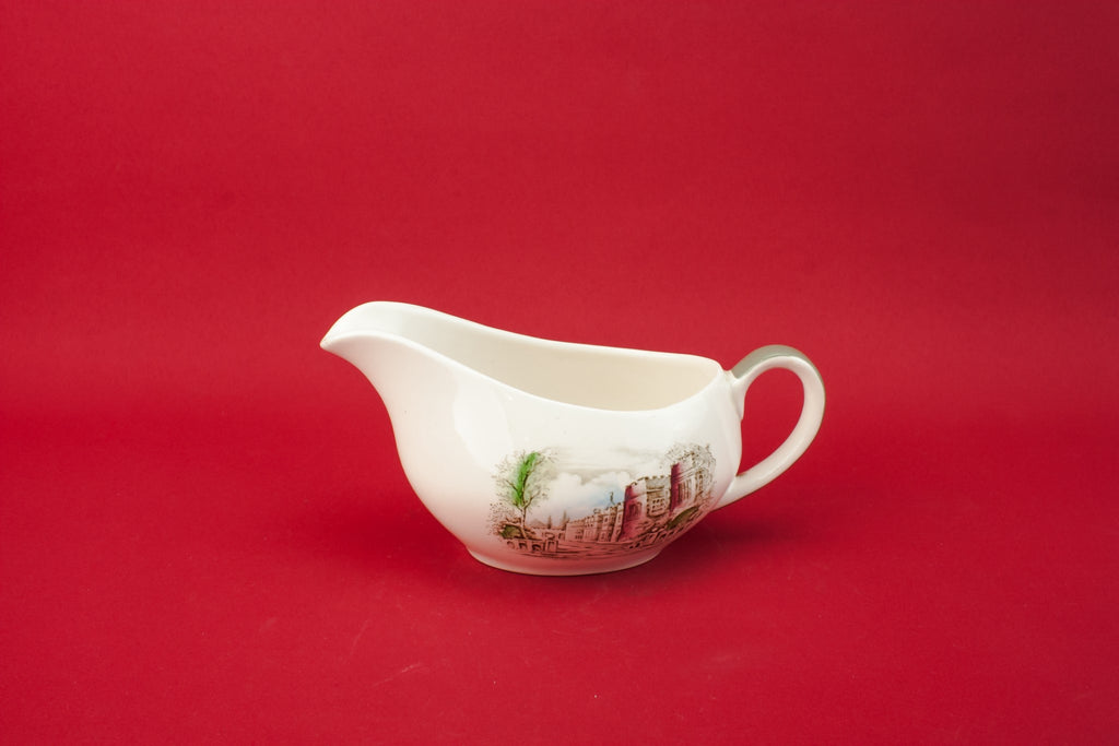 Traditional pottery gravy boat