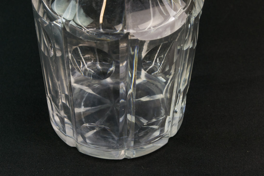 Cut glass port decanter