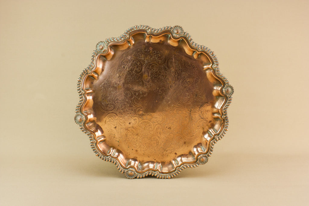 Edwardian copper tray