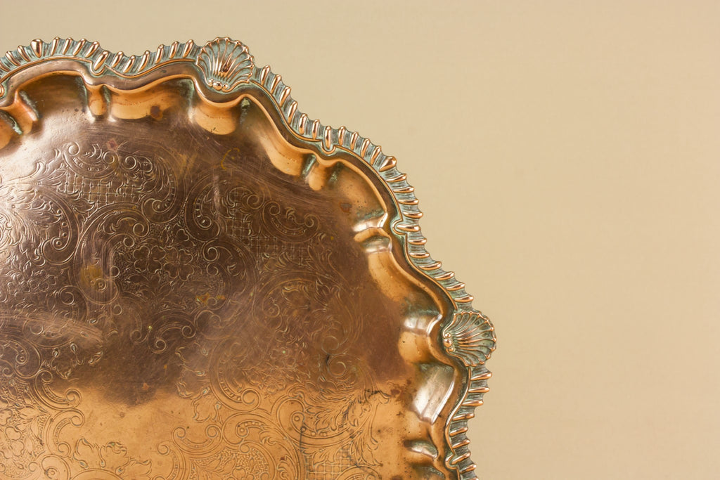 Edwardian copper tray