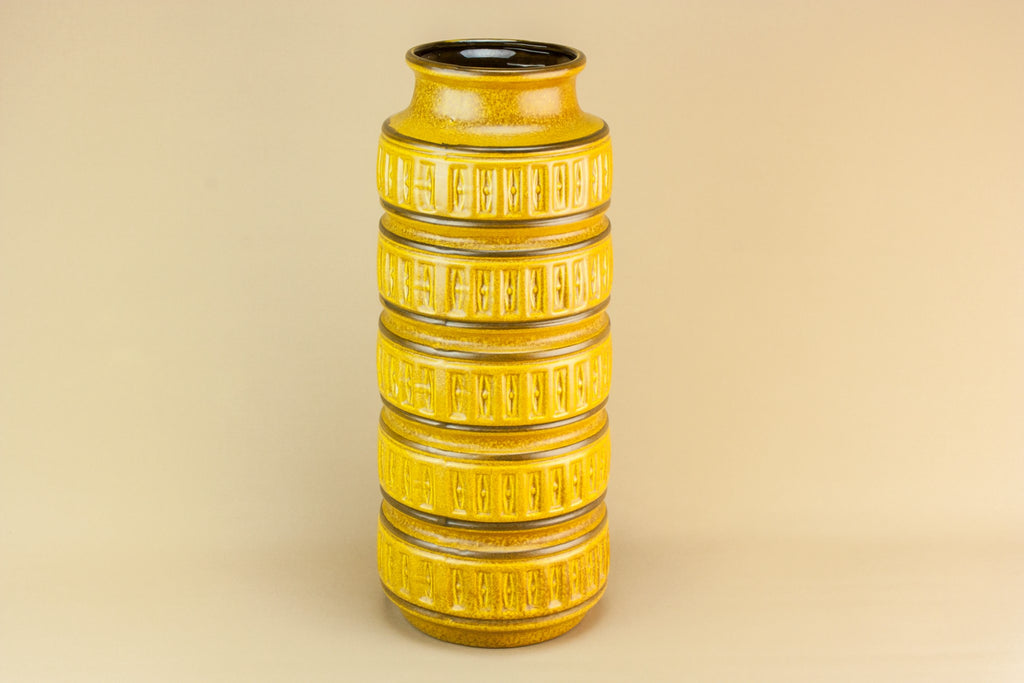 Tall cylinder lava vase