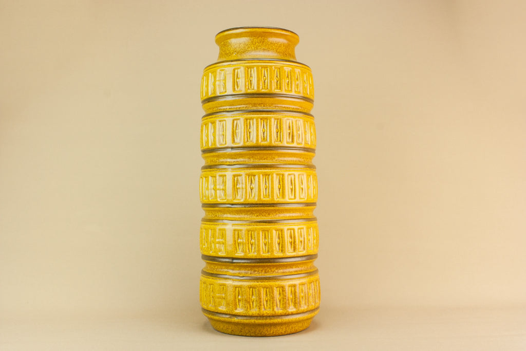 Tall cylinder lava vase
