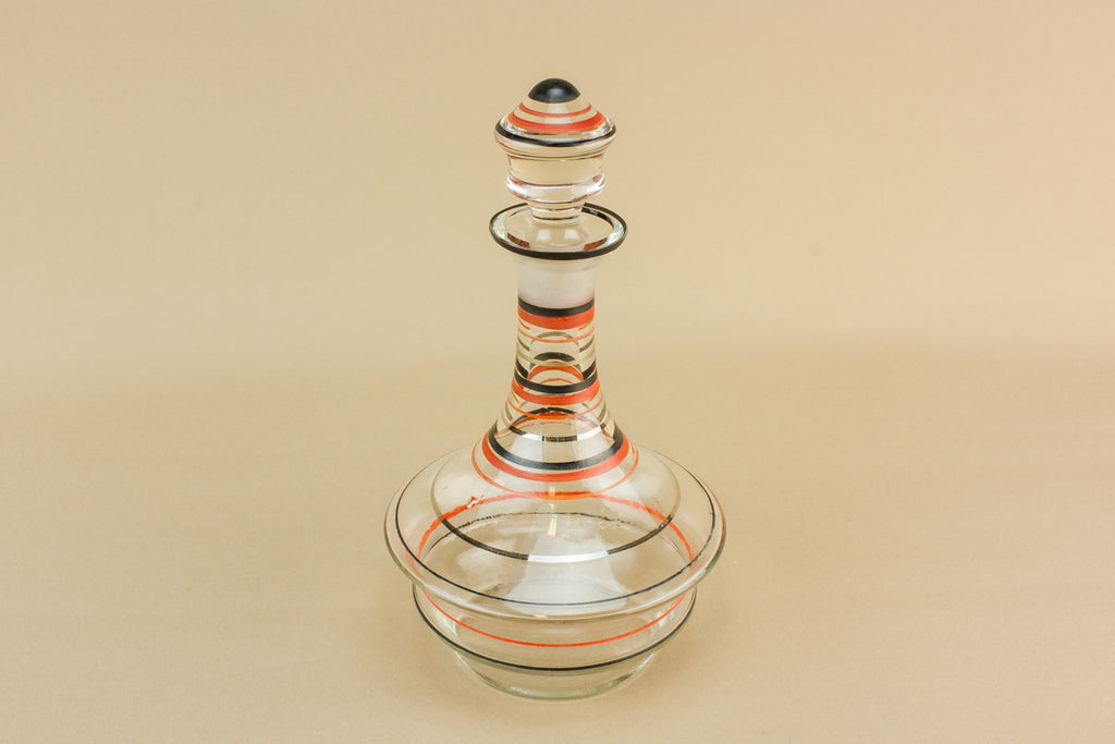 Whisky blown glass decanter