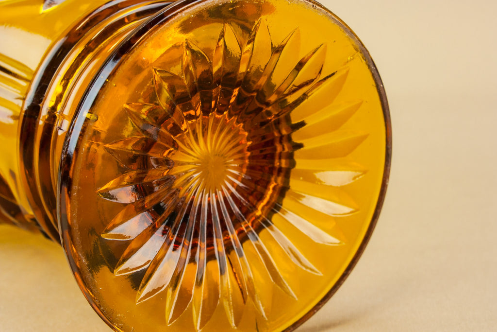 Amber glass water jug
