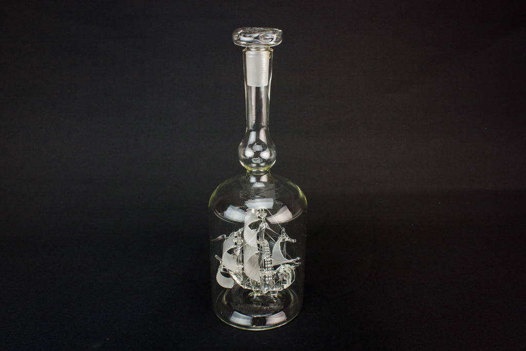 Ship in a bottle decanter