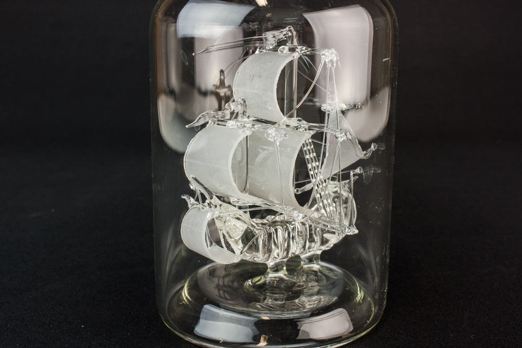 Ship in a bottle decanter