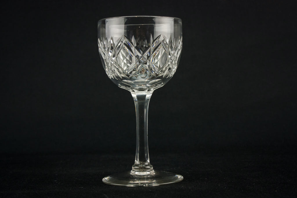 8 cut glass port glasses