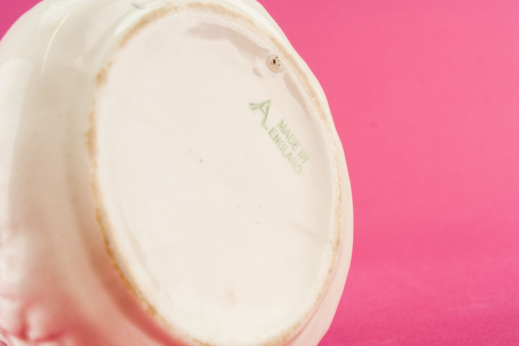 White majolica creamer