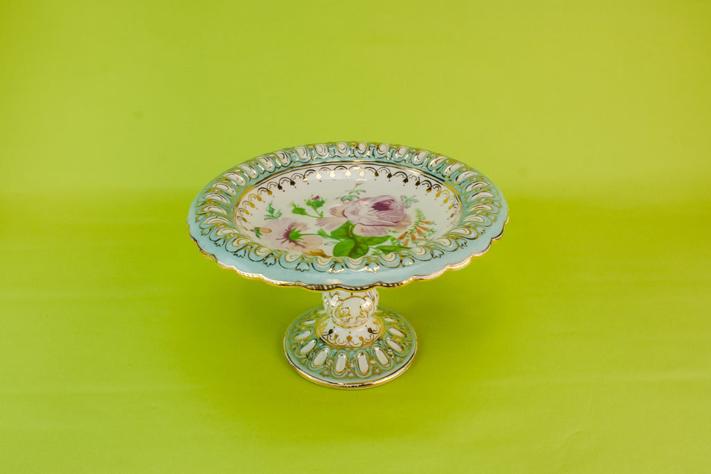 Traditional pottery cake stand