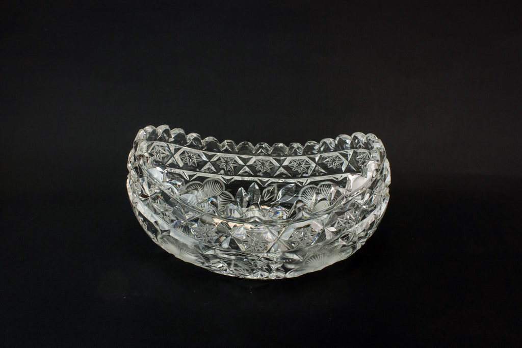 Heavy glass bowl