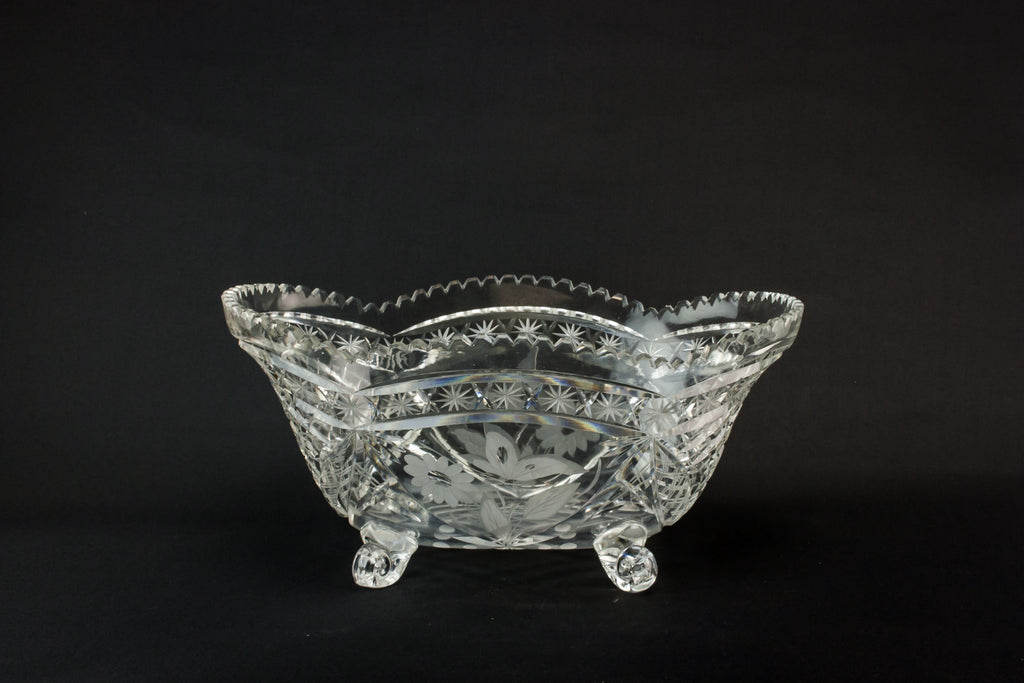 Massive glass bowl