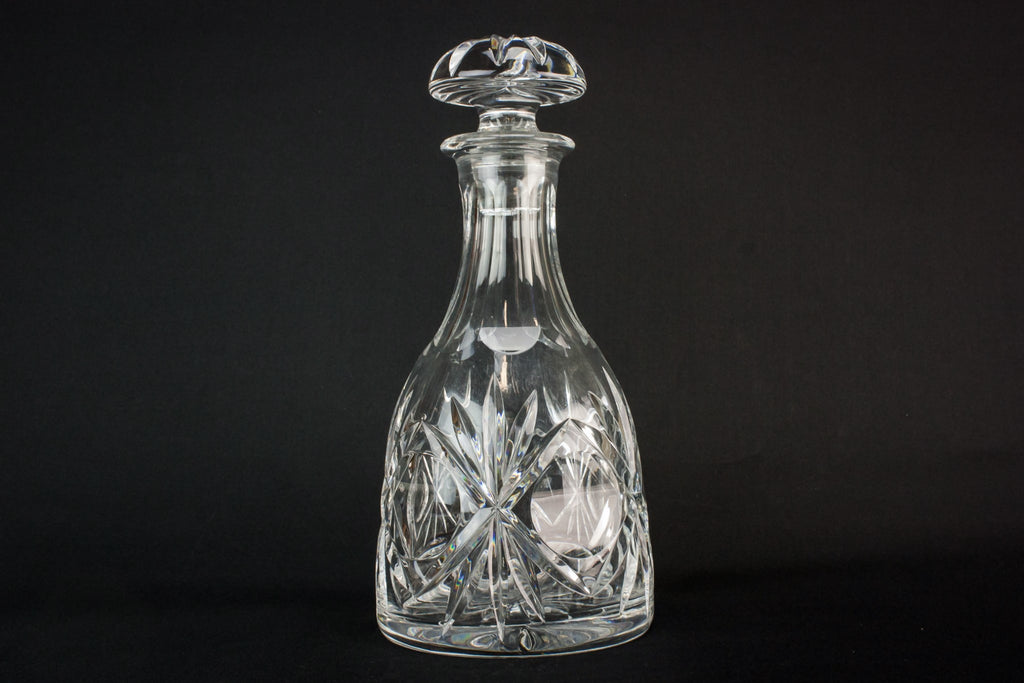 Bell cut glass decanter